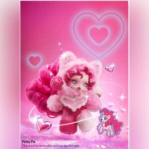 Authentic SKULLPANDA × My Little Pony Series Plush Pendant - PINKIE PIE